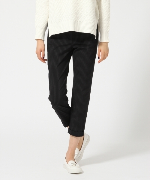 GLOBAL WORK（グローバルワーク）の「ナイロンレーヨンストレッチガラトラウザー/707483（その他パンツ・レディース・ライトパープル/ダークブルー/その他/ダークブラウン/ブルー系その他/ブルー・MEDIUM/SMALL/LARGE）」の5枚目の写真