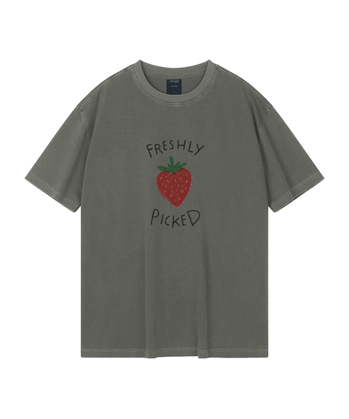 WILDROCK（ワイルドロック）の「フレッシュリーピックド ピグメントオーバーサイズ半袖Tシャツ（クロップ含む）（Tシャツ/カットソー・レディース・ライトグレー/ベビーピンク/カーキ/ライトパープル/ブルー/ホワイト/チャコール/ブラック・MEDIUM/SMALL/X-SMALL/FREE/LARGE）」の4枚目の写真