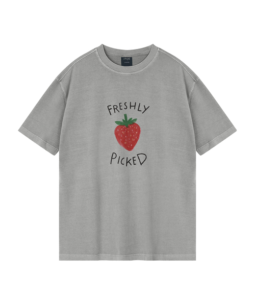 WILDROCK（ワイルドロック）の「フレッシュリーピックド ピグメントオーバーサイズ半袖Tシャツ（クロップ含む）（Tシャツ/カットソー・レディース・ライトグレー/ベビーピンク/カーキ/ライトパープル/ブルー/ホワイト/チャコール/ブラック・MEDIUM/SMALL/X-SMALL/FREE/LARGE）」の3枚目の写真