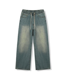BASIC LABEL（ベーシックラベル）の「Stand banding wide washed denim pants 3 Color [BLBD_5024]（デニムパンツ）」