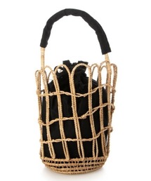 EARTH MADE | PALM 巾着 TOTE(かごバッグ)