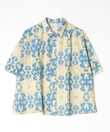プリントヨークギャザーレギュラーBL