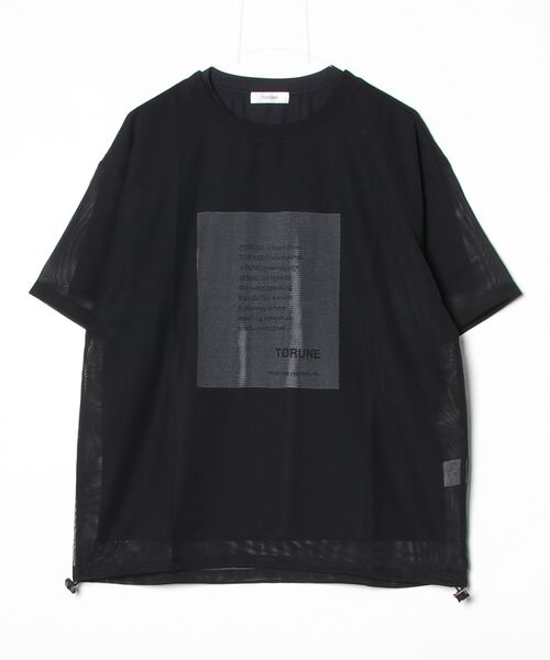 TORUNE(トルネ)の「TORUNE∴メッシュレーヤードTシャツ(Tシャツ/カットソー・レディース・ホワイト/ブラック・M/L)」の10枚目の写真