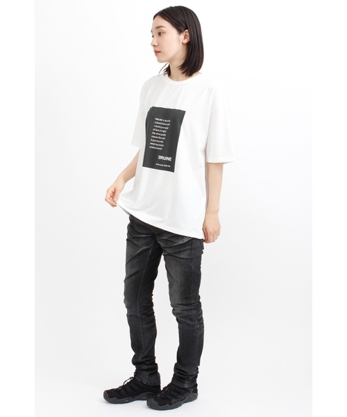 TORUNE(トルネ)の「TORUNE∴メッシュレーヤードTシャツ(Tシャツ/カットソー・レディース・ホワイト/ブラック・M/L)」の7枚目の写真