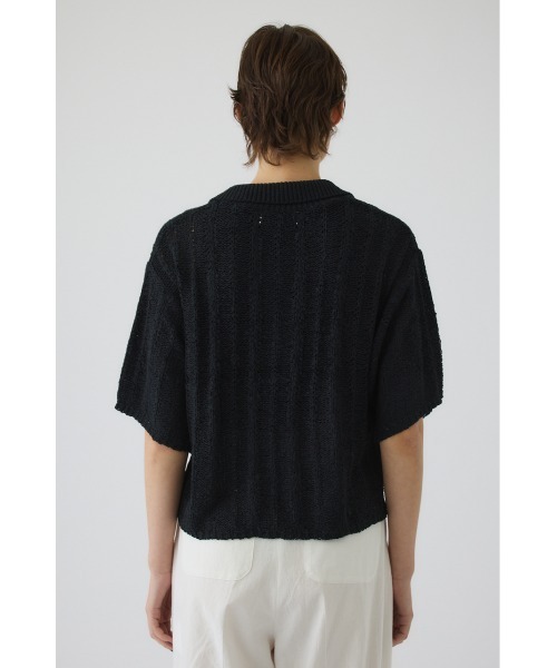 RIM.ARK(リムアーク)の「Summer knit shirt(サマー ニット シャツ)(ニット/セーター・レディース・ブラック/グレー/ライトグリーン・FREE)」の13枚目の写真