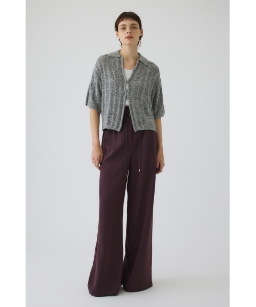 RIM.ARK(リムアーク)の「Summer knit shirt(サマー ニット シャツ)(ニット/セーター・レディース・ブラック/グレー/ライトグリーン・FREE)」の21枚目の写真