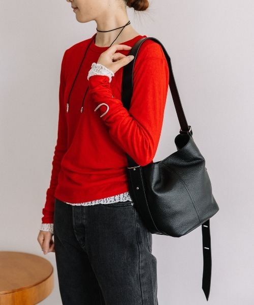 Beau're(ヴュレ)の「【BEAURE/ビュレ】バケット ショルダー Bag B-26218(ショルダーバッグ・レディース・シルバー/モカ/ブラック/ライトブルー・FREE)」の22枚目の写真