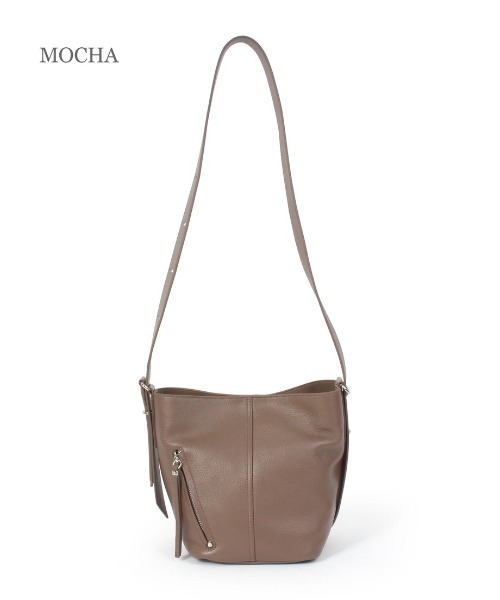 Beau're(ヴュレ)の「【BEAURE/ビュレ】バケット ショルダー Bag B-26218(ショルダーバッグ・レディース・シルバー/モカ/ブラック/ライトブルー・FREE)」の6枚目の写真