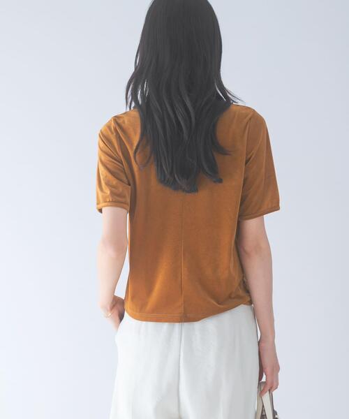 URBAN RESEARCH ROSSO WOMEN(アーバンリサーチ ロッソ)の「バックスリットシアーベロアカットソー(Tシャツ/カットソー・レディース・オフホワイト/ライトピンク/ブルー/イエロー・FREE)」の17枚目の写真
