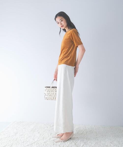 URBAN RESEARCH ROSSO WOMEN(アーバンリサーチ ロッソ)の「バックスリットシアーベロアカットソー(Tシャツ/カットソー・レディース・オフホワイト/ライトピンク/ブルー/イエロー・FREE)」の19枚目の写真