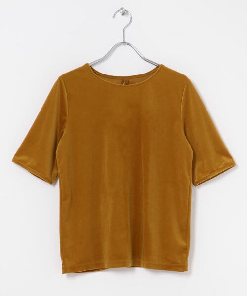 URBAN RESEARCH ROSSO WOMEN(アーバンリサーチ ロッソ)の「バックスリットシアーベロアカットソー(Tシャツ/カットソー・レディース・オフホワイト/ライトピンク/ブルー/イエロー・FREE)」の20枚目の写真