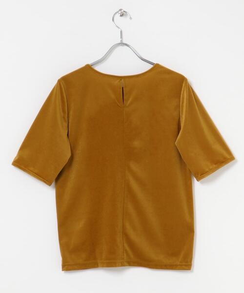 URBAN RESEARCH ROSSO WOMEN(アーバンリサーチ ロッソ)の「バックスリットシアーベロアカットソー(Tシャツ/カットソー・レディース・オフホワイト/ライトピンク/ブルー/イエロー・FREE)」の21枚目の写真