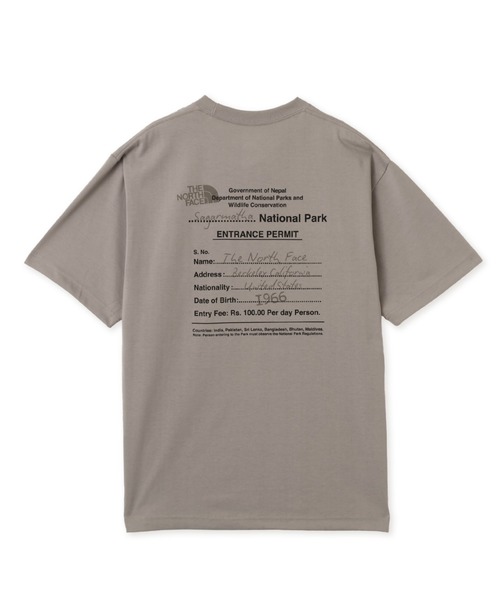 THE NORTH FACE(ザノースフェイス)の「THE NORTH FACE S/S ENTRANCE PERMISSION TEE / ザ・ノース・フェイス ショートスリーブ エントランス パーミッション ティー(Tシャツ/カットソー・メンズ・グレー・M/S/XXL/XL/L)」の5枚目の写真