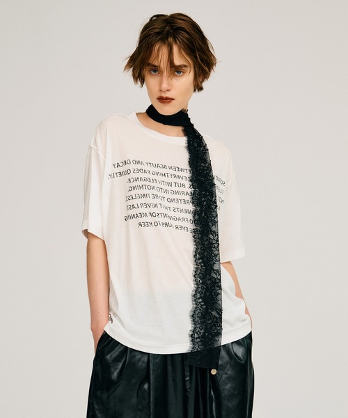 2026Summer Pre-Order】テキストプリントT / Text Print T-shirt（T