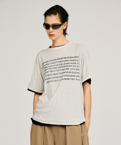 2026Summer Pre-Order】テキストプリントT / Text Print T-shirt（T
