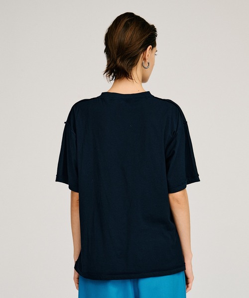 PRANK PROJECT(プランクプロジェクト)の「テキストプリントT / Text Print T-shirt(Tシャツ/カットソー・レディース・ホワイト/ライトグレー/ネイビー/ピンク・FREE)」の13枚目の写真