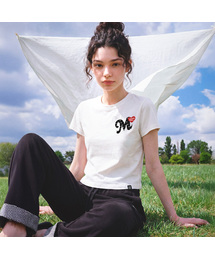 Dot Heart Crop T-Shirt_2 Colors
