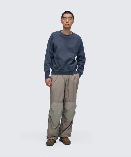 WILD THINGS(ワイルドシングス)の「ファーニット ガゼットクルー│FIR-KNIT GUSSET CREW(ニット/セーター・メンズ・ベージュ/グレー/ブラック・S/M/L/XL)」の8枚目の写真