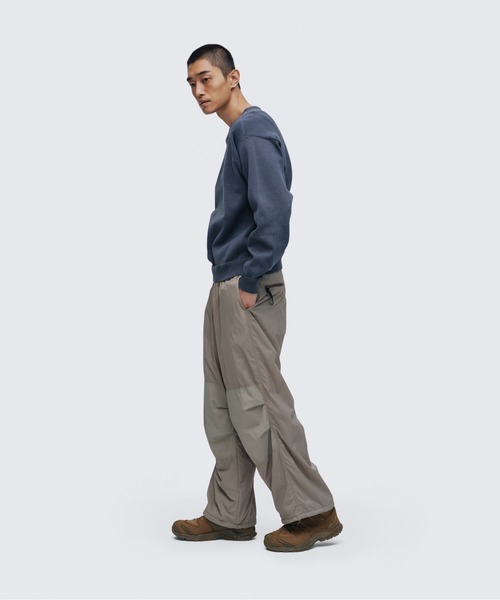 WILD THINGS(ワイルドシングス)の「ファーニット ガゼットクルー│FIR-KNIT GUSSET CREW(ニット/セーター・メンズ・ベージュ/グレー/ブラック・S/M/L/XL)」の9枚目の写真