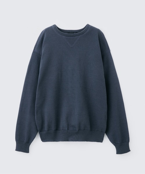 WILD THINGS(ワイルドシングス)の「ファーニット ガゼットクルー│FIR-KNIT GUSSET CREW(ニット/セーター・メンズ・ベージュ/グレー/ブラック・S/M/L/XL)」の11枚目の写真