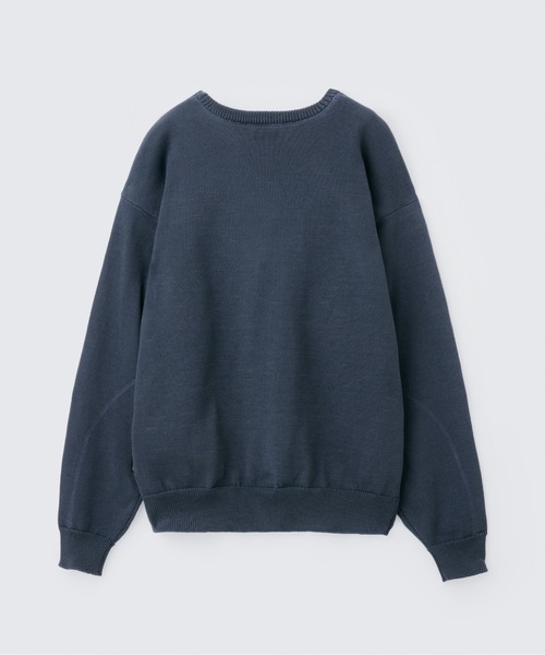 WILD THINGS(ワイルドシングス)の「ファーニット ガゼットクルー│FIR-KNIT GUSSET CREW(ニット/セーター・メンズ・ベージュ/グレー/ブラック・S/M/L/XL)」の12枚目の写真
