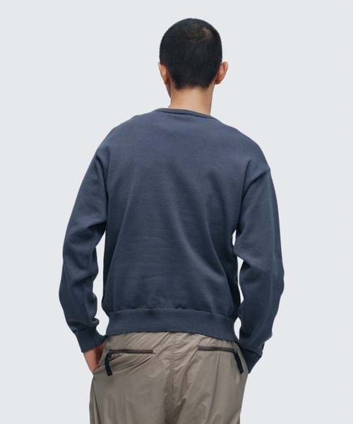 WILD THINGS(ワイルドシングス)の「ファーニット ガゼットクルー│FIR-KNIT GUSSET CREW(ニット/セーター・メンズ・ベージュ/グレー/ブラック・S/M/L/XL)」の7枚目の写真