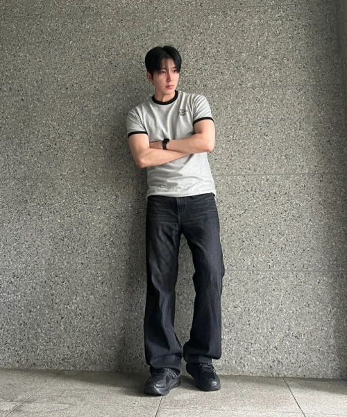 PACIENCIA(パシエンシア)の「クラシックリングマッスルフィット半袖 MELANGE GREY(Tシャツ/カットソー・メンズ・その他・LARGE/X-LARGE/XX-LARGE)」の2枚目の写真