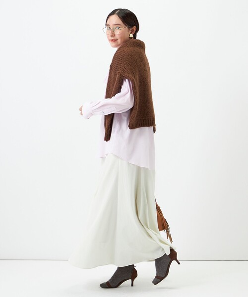 NOLLEY’S(ノーリーズ)の「ウォッシャブルソフトボウタイシャツ(シャツ/ブラウス・レディース・ホワイト/ベビーピンク/ブルー系その他3・FREE)」の8枚目の写真