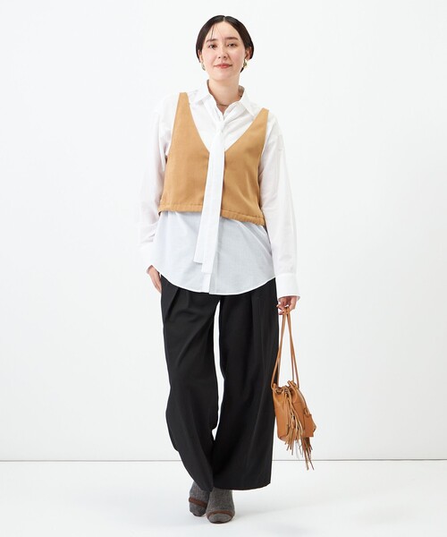 NOLLEY’S(ノーリーズ)の「ウォッシャブルソフトボウタイシャツ(シャツ/ブラウス・レディース・ホワイト/ベビーピンク/ブルー系その他3・FREE)」の20枚目の写真