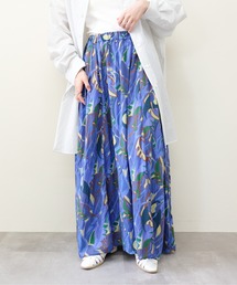DOLLUPOOPS（ドールアップウップス）の「Botanical Bird Side-Tie Maxi Skirt(ボタニカルバードサイドリボンマキシスカート)（スカート）」