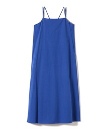 SHIPS Primary Navy Label:〈手洗い可能〉近江晒 フレア キャミ ワンピース
