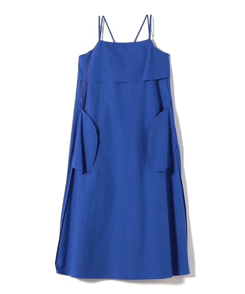 SHIPS(シップス)の「SHIPS Primary Navy Label:〈手洗い可能〉近江晒 フレア キャミ ワンピース(ワンピース・レディース・ブラック/ブルー・ONE SIZE)」の13枚目の写真