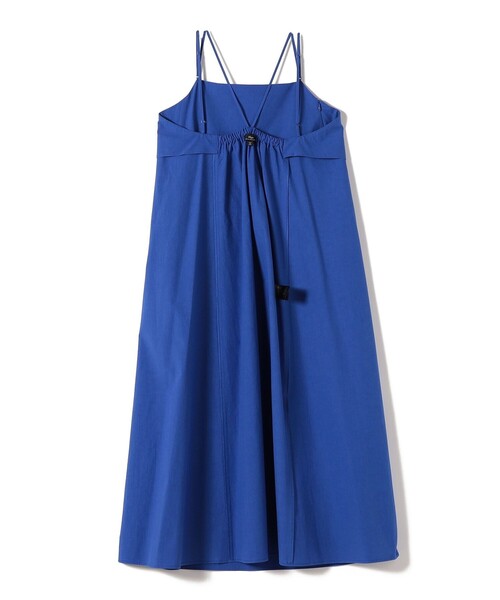SHIPS(シップス)の「SHIPS Primary Navy Label:〈手洗い可能〉近江晒 フレア キャミ ワンピース(ワンピース・レディース・ブラック/ブルー・ONE SIZE)」の3枚目の写真