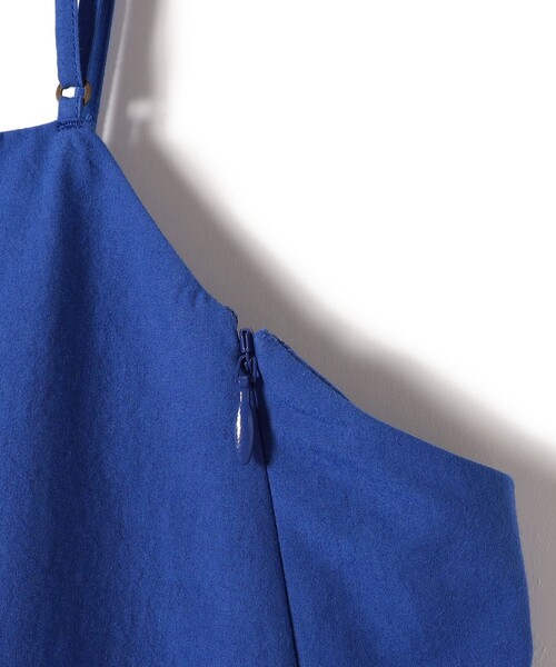 SHIPS(シップス)の「SHIPS Primary Navy Label:〈手洗い可能〉近江晒 フレア キャミ ワンピース(ワンピース・レディース・ブラック/ブルー・ONE SIZE)」の6枚目の写真