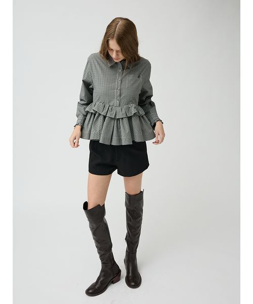 LILY BROWN（リリーブラウン）の「バリエーションマイクロショートパンツ（その他パンツ・レディース・ブラウン/ブラック/グレー/グレイッシュベージュ・1/0）」の14枚目の写真