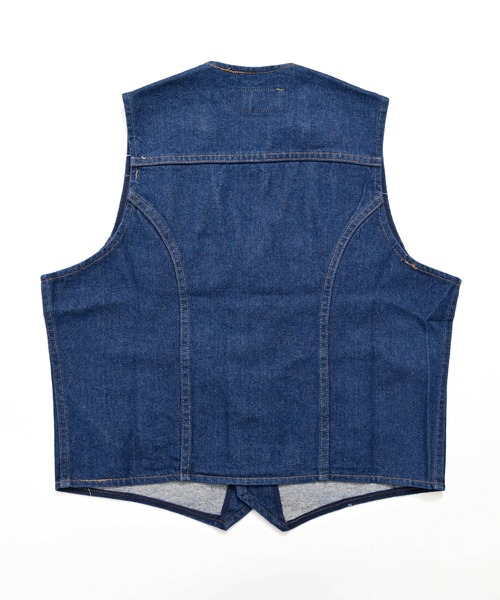 Wrangler デニムベスト セール】Wrangler（ラングラー）カウボーイカット デニムベスト