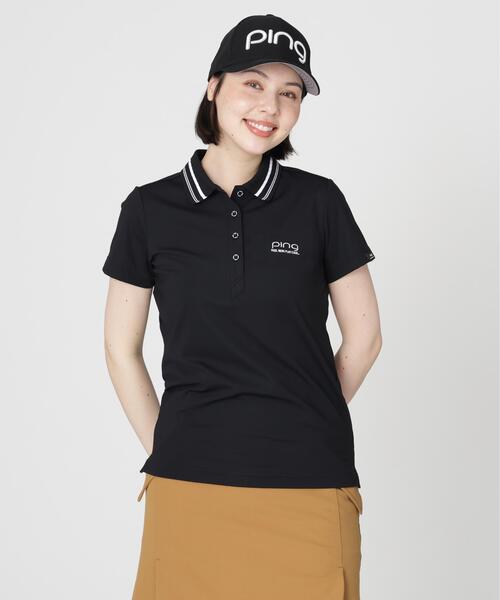 PING(ピン)の「【PING APPAREL】ライン衿半袖ポロシャツ (LADIES)(ポロシャツ・レディース・グレー/ブラック/ブルー・S/L/M)」の4枚目の写真