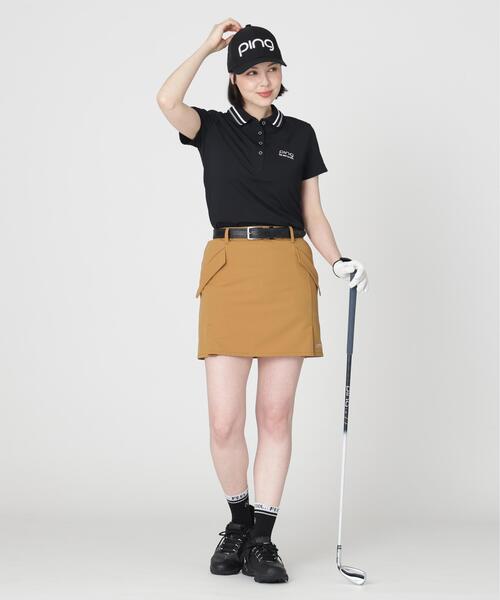 PING(ピン)の「【PING APPAREL】ライン衿半袖ポロシャツ (LADIES)(ポロシャツ・レディース・グレー/ブラック/ブルー・S/L/M)」の7枚目の写真