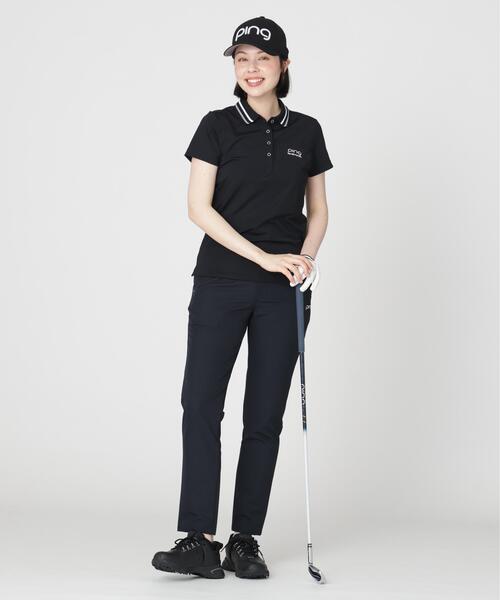 PING(ピン)の「【PING APPAREL】ライン衿半袖ポロシャツ (LADIES)(ポロシャツ・レディース・グレー/ブラック/ブルー・S/L/M)」の8枚目の写真