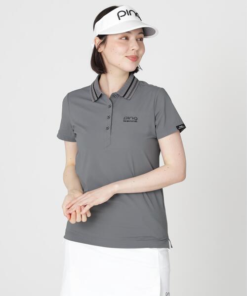 PING(ピン)の「【PING APPAREL】ライン衿半袖ポロシャツ (LADIES)(ポロシャツ・レディース・グレー/ブラック/ブルー・S/L/M)」の12枚目の写真