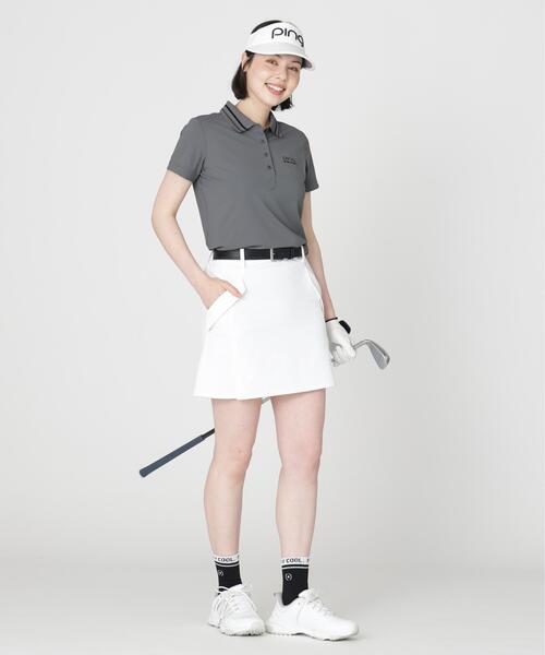 PING(ピン)の「【PING APPAREL】ライン衿半袖ポロシャツ (LADIES)(ポロシャツ・レディース・グレー/ブラック/ブルー・S/L/M)」の14枚目の写真