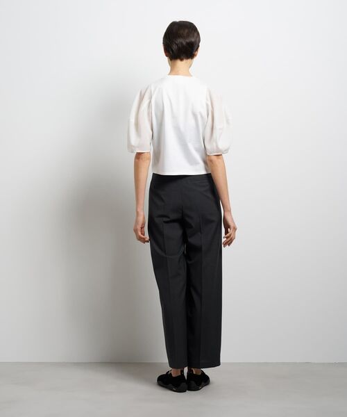 LANVIN en Bleu(ランバンオンブルー)の「クロップドコンビカットソー(Tシャツ/カットソー・レディース・カーキ・38)」の4枚目の写真