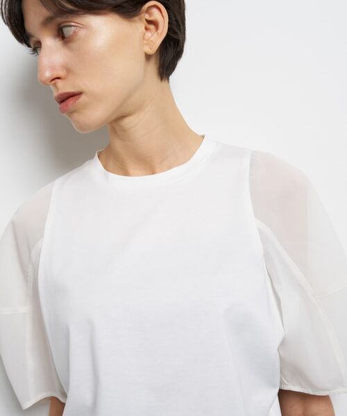 LANVIN en Bleu(ランバンオンブルー)の「クロップドコンビカットソー(Tシャツ/カットソー・レディース・カーキ・38)」の8枚目の写真