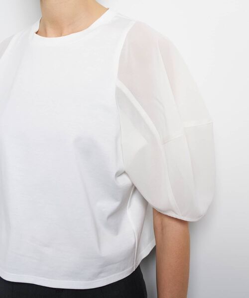 LANVIN en Bleu(ランバンオンブルー)の「クロップドコンビカットソー(Tシャツ/カットソー・レディース・カーキ・38)」の9枚目の写真
