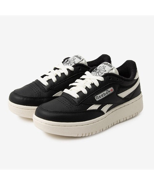 Reebok(リーボック)の「クラブシー ダブル リベンジ / CLUB C DOUBLE REVENGE(スニーカー・レディース・ブラック/アイボリー・23.0cm/24.5cm/22.0cm/22.5cm/23.5cm/24.0cm/25.0cm/25.5cm/26.0cm)」の3枚目の写真