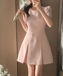 半袖ショートワンピース