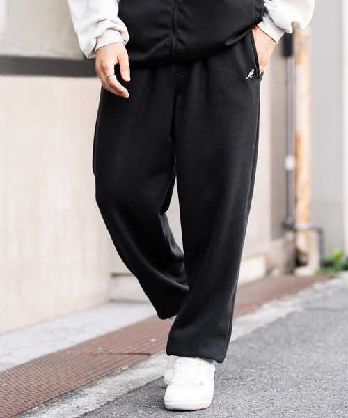 KANGOL（カンゴール）の「新色追加 KANGOL カンゴール 別注コラボ ワンポイントロゴ刺繍裏起毛イージースウェットパンツ/セミワイドテーパードパンツ（スウェットパンツ・メンズ・ネイビー/ブラウン/アイボリー/杢グレー/ライトグレー/ブラック/チャコール/ワイン・M/L/XL）」の13枚目の写真