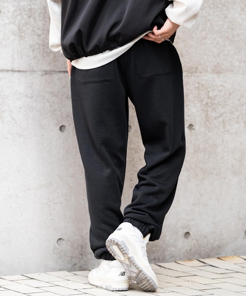 KANGOL（カンゴール）の「新色追加 KANGOL カンゴール 別注コラボ ワンポイントロゴ刺繍裏起毛イージースウェットパンツ/セミワイドテーパードパンツ（スウェットパンツ・メンズ・ネイビー/ブラウン/アイボリー/杢グレー/ライトグレー/ブラック/チャコール/ワイン・M/L/XL）」の18枚目の写真