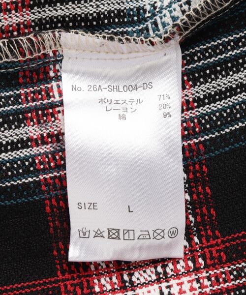 DANKE SCHON(ダンケシェーン)の「DankeSchon/ダンケシェーン/FLANNEL DAMAGE SHIRTS DOBBY(シャツ/ブラウス・レディース・ブラック系その他/ホワイト系2・L/M)」の13枚目の写真