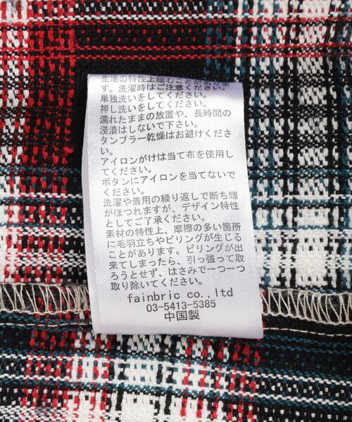 DANKE SCHON(ダンケシェーン)の「DankeSchon/ダンケシェーン/FLANNEL DAMAGE SHIRTS DOBBY(シャツ/ブラウス・レディース・ブラック系その他/ホワイト系2・L/M)」の14枚目の写真